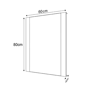 Badmöbelset NIRONA 70, Eiche Mocca