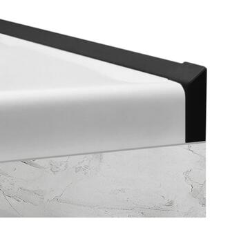 Wannenleistenset Abschlußleisten,schwarz