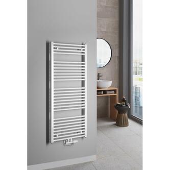 DIRECT Badheizkörper mit seitlichem Anschluss 600x1320 mm,700W, Weiß
