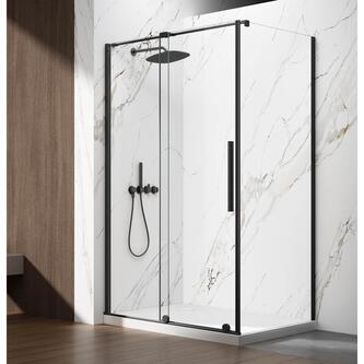SPIRIT BLACK Rechteckige Duschkabine 1300x1000mm L/R Variante