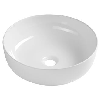 RONDEA Keramik-Waschtisch zum Aufsetzen Durch. 41cm, Weiß