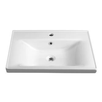 SAVA 65 Keramik-Waschtisch 65x46cm, weiss