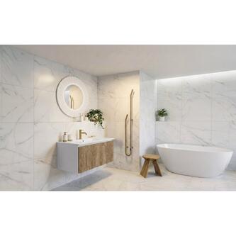 ASTYLE Badhocker ø 36x41cm, Massivholz Eiche natur