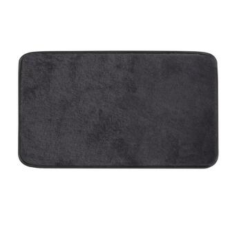 FUZZY Badematte, 50x80cm, 100% Polyester, Anti-Rutsch, schwarz