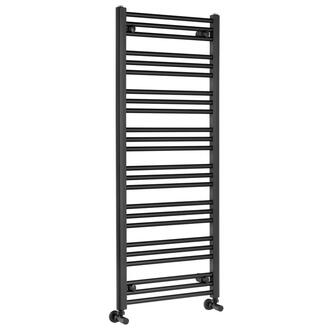 ALBRECHT Badheizkörper 500x1250mm, 500W,Schwarz matt