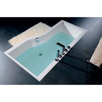 VERSYS R asymmetrische Badewanne 170x84x70x47cm, rechts, weiß