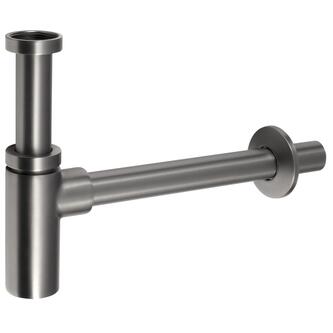 Waschtisch-Siphon 5/4", Ablauf 32mm, Rund, Gun metal