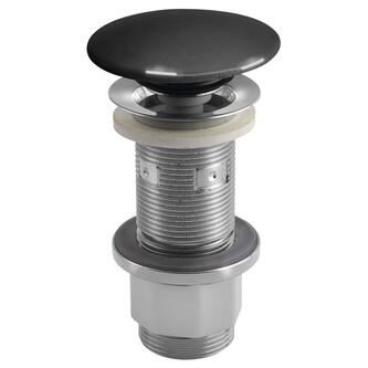 Waschbecken-Ablaufgarnitur 5/4", klick-klack, Beton-Stopfen, 10-80mm, Anthrazit halbglanz
