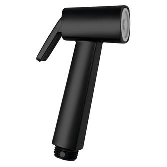 WC-Handbrause, eckig, schwarz matt