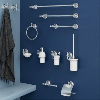 NEVIS Toilettenpapierhalter, Chrom