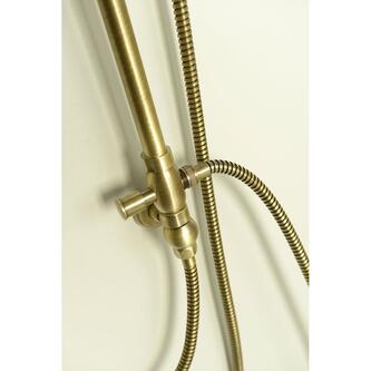VANITY Duschsäule mit Armaturanschluss Kopf- und Handbrause, Retro, Bronze