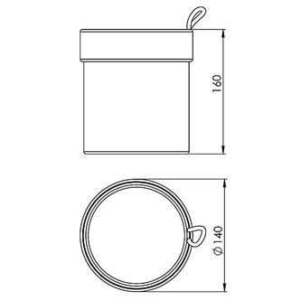 MALVA Kosmetik-Organizer, Grau