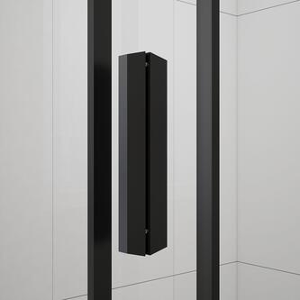 EASY BLACK Rechteckige Duschkabine 1100x700mm L/R Variante