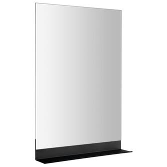 Spiegel mit Ablage 50x95cm, CU free, Schwarz matt