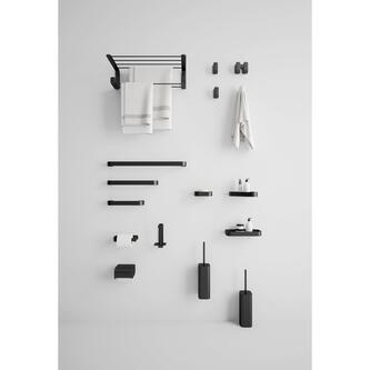 OUTLINE Toilettenpapierhalter, schwarz matt