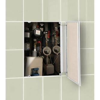 ZARZ Inspektionstür unter Fliesen 60x80cm, Click-Clack Öffnung, Verzinkter Stahl