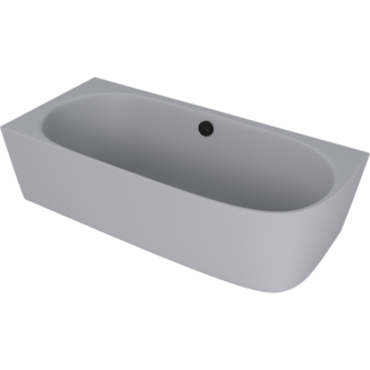 SUSSI L Freistehende Badewanne 160x70x50cm, grau matt
