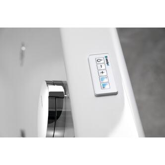 ROYAL CORNER Whirlpool-Badewanne, 173x173x49cm, Highline Hydro-Air, Chrom