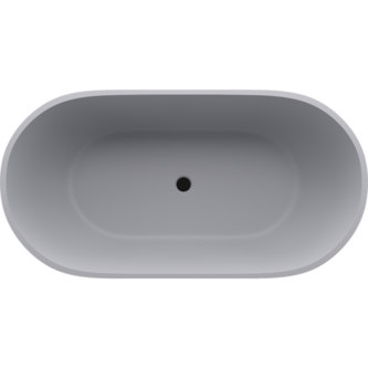 REDUTA Freistehende Badewanne 150x75x58cm, grau matt
