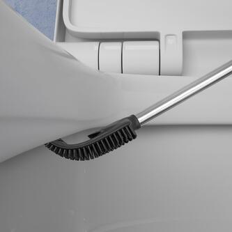BIAGIO Silikon-WC-Bürste zum Stellen/Einhängen, weiß
