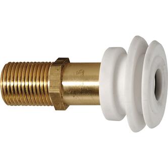Eingussarmatur mit Manschette, für Urinale mit Zulauf von Hinten, 1/2"
