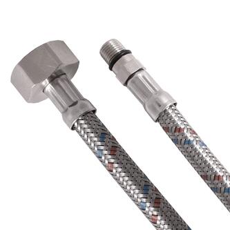 Flexibler Schlauch, Edelstahl M10x1/2", 60 cm