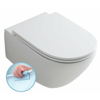 AQUATECH Hänge-WC, spülrandlos, 36,5x55cm, weiß
