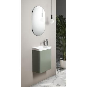 Spiegel mit Schnittkante 40x70cm, Oval, CU free