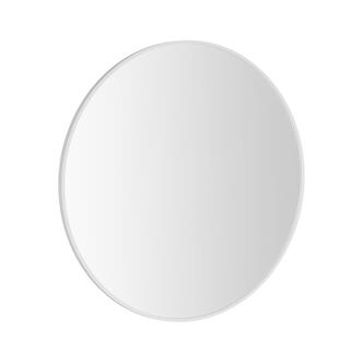 NOTION SLIM Spiegel im Rahmen, Rund, Durch. 50cm, Weiß matt