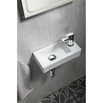 ZOE Keramik-Waschtisch 37x18 cm, Armaturloch rechts