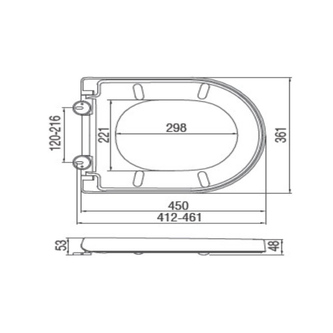 DONA WC-Sitz, Soft Close, weiß