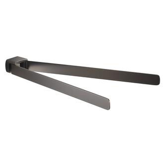 PIRENEI Doppel-Handtuchhalter drehbar 350mm, gun metal