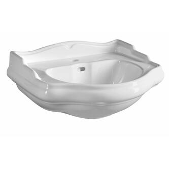 RETRO Keramik-Waschtisch 56x46,5cm, weiß