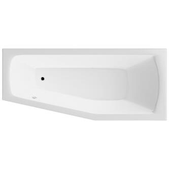Raumspar Badewanne 170x70x39cm , MINOU, rechts, weiß