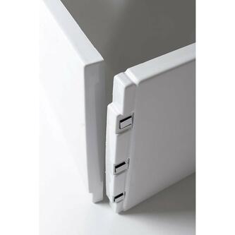 COUVERT 150 R, Frontschürze rechts, 150x52 cm, weiss