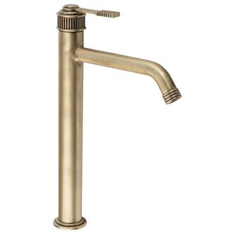 VERSI Waschtischarmatur, hoch, verlängerter Gussauslauf, bronze