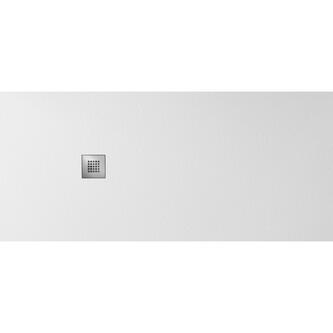 MITIA Gussmarmor-Duschwanne, Rechteck 200x90x3 cm, weiss