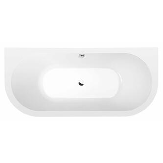 VIVA D MONOLITH Acryl-Badewanne 170x75x60cm, weiß/schwarz