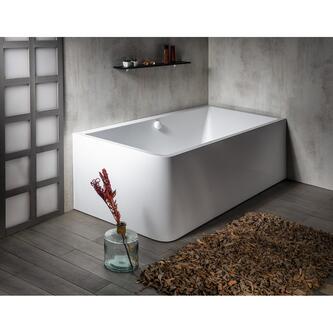 MARLENE CURVE R MONOLITH Rechteckwanne 165x75x63cm, weis