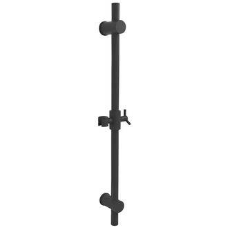 Brauseschieber, rund, 700mm, schwarz matt
