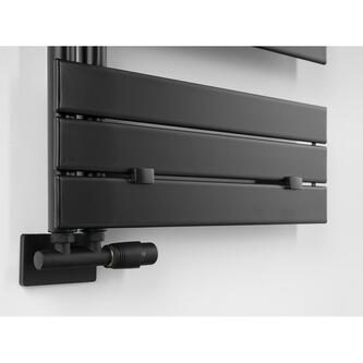 MYTHOS Badheizkörper 500x1130mm, Schwarz matt