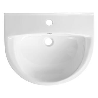 SPIRAL Keramik Waschbecken 50x42cm, Weiß