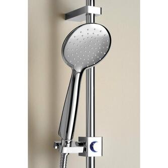 BRIT Duschset mit Regal, Schiebehalter 805mm, Duschschlauch 1500mm, Chrom