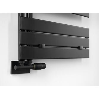 WICHER Thermostat-Anschlussgarnitur für Mittelanschluss 50mm, Schwarz matt