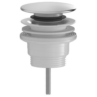 Ablaufgarnitur für Waschtische, 5/4“, klick-klack, großer Stopfen, 4-45mm, ABS/Edelstahl