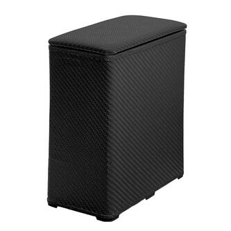 AMBROGIO Wäschekorb 50x55x28 cm, Schwarz