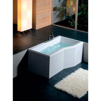 VERSYS R asymmetrische Badewanne 170x84x70x47cm, rechts, weiß