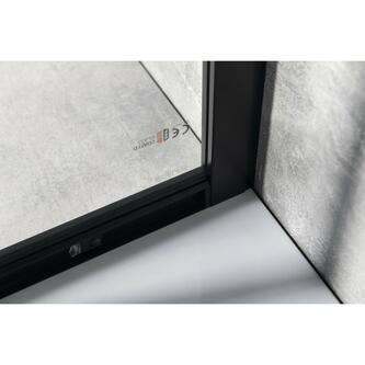 SIGMA SIMPLY BLACK Duschabtrennung Viertelkreis 1000x800mm, R550, L/R, Klarglas