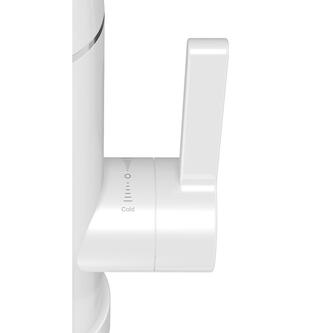 RIO Elektrische Armatur mit Durchlauferhitzer, 230V, 3kW, Weiß/Edelstahl