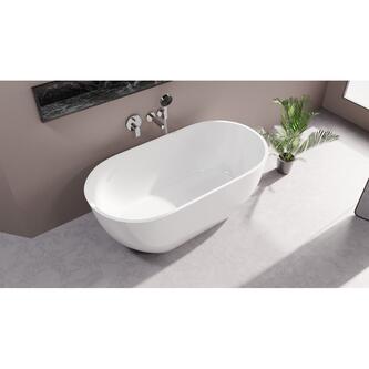 REDUTA Freistehende Badewanne 150x75x46cm, weiß